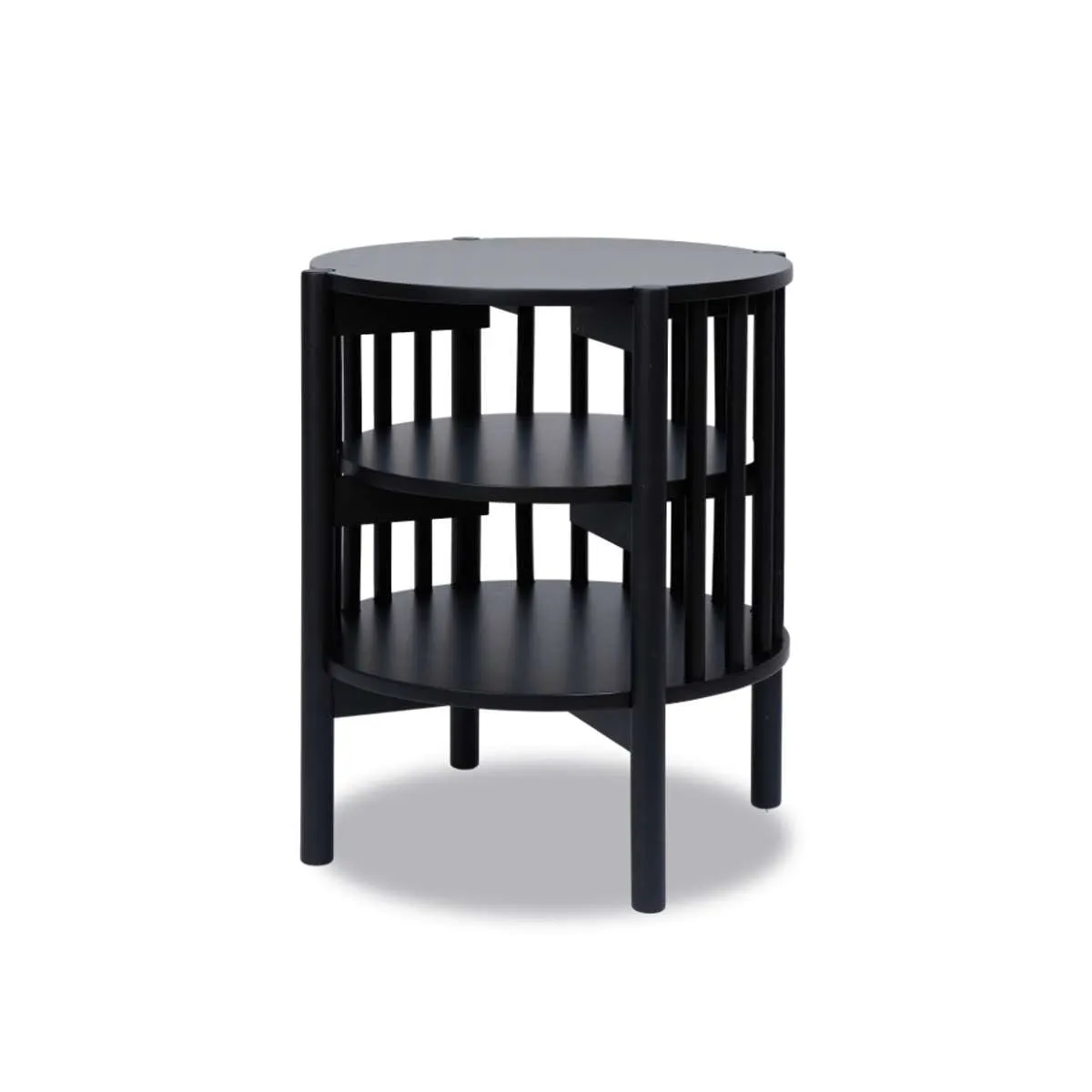 Akari Side Table - Black Mocka