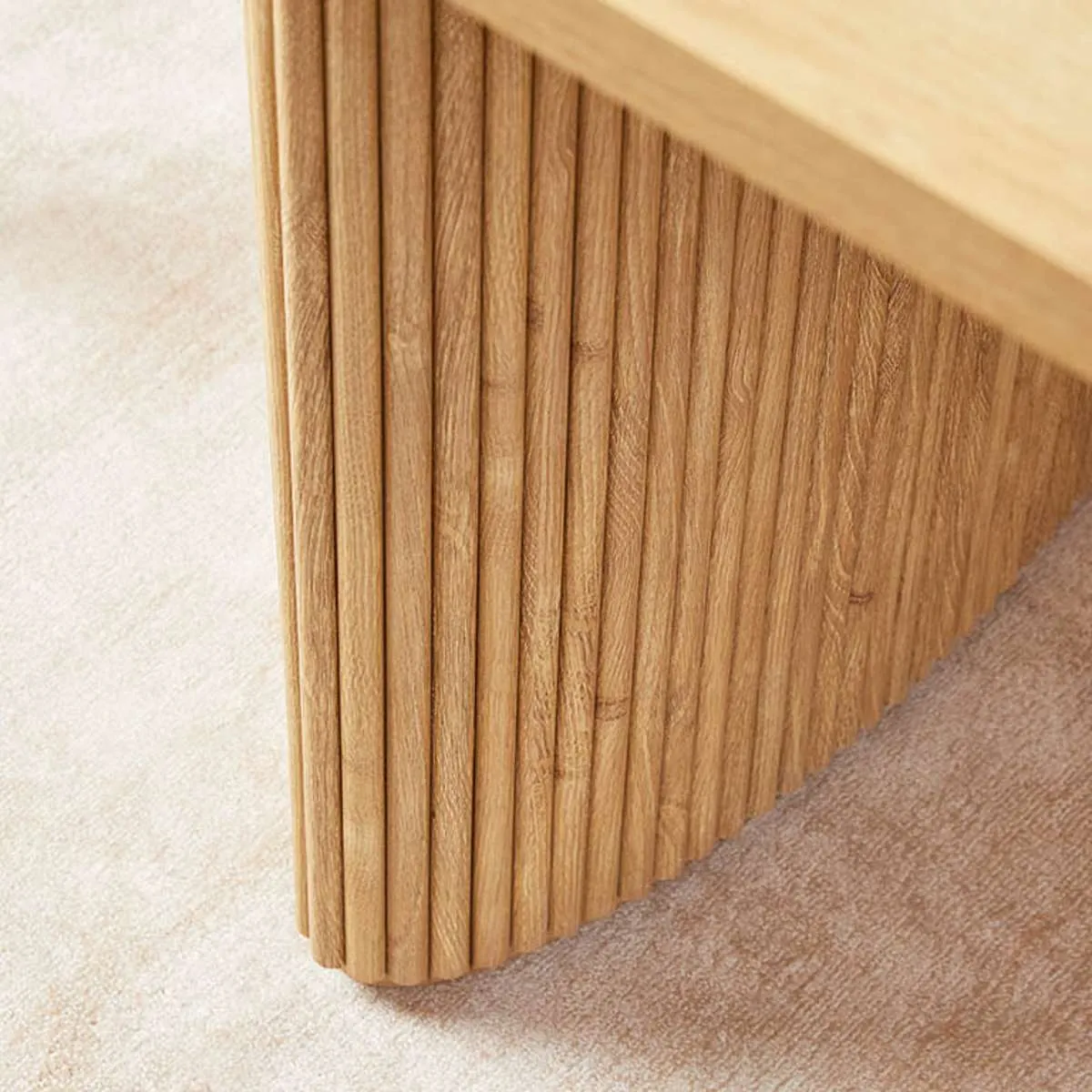 Amara Six Seater Dining Table - Natural Mocka
