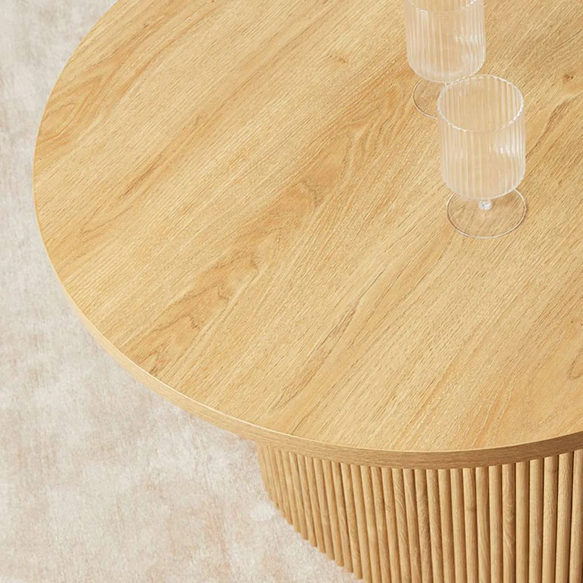 Amara Six Seater Dining Table - Natural Mocka