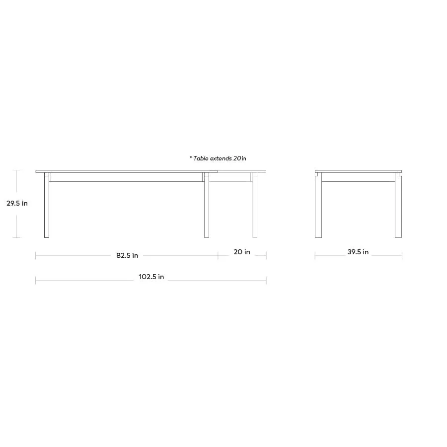 Annex Extendable Dining Table