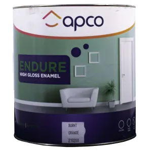 Apco Endure Gloss Enamel Deep Orange 1L