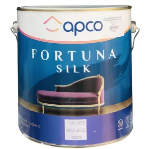 Apco Fortuna Low Sheen Acrylic White 4L