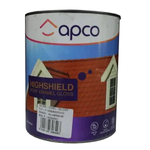 Apco Highshield Roof Paint Gloss Enamel Aluminium 1L