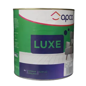 Apco Luxe Semi Gloss Acrylic White 4L
