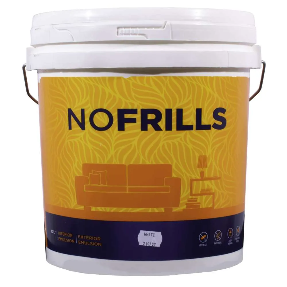 Apco No Frills Semi Gloss Acrylic White 10L **