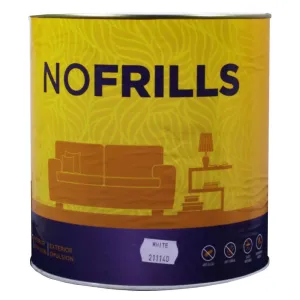 Apco No Frills Semi Gloss Acrylic White 4L **