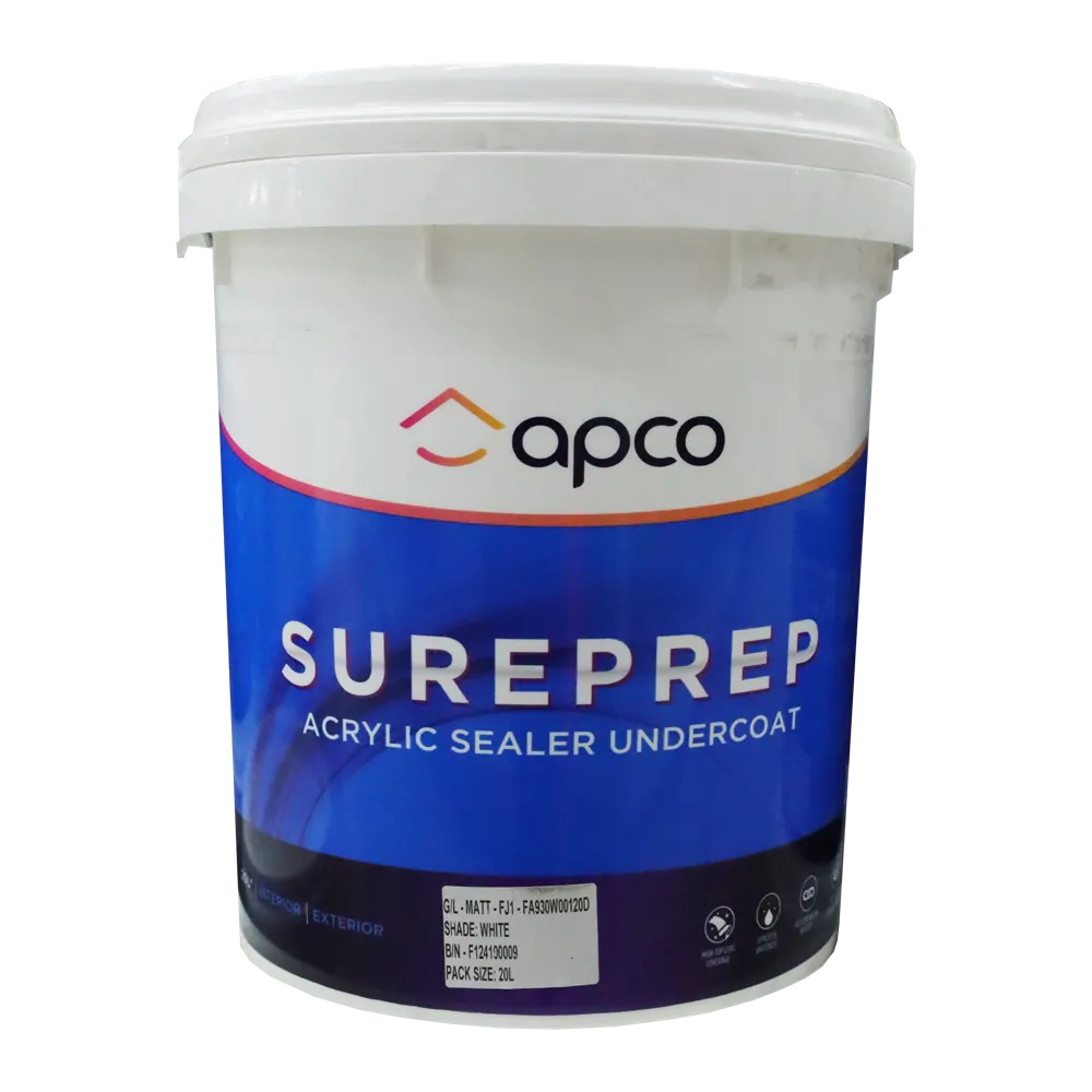 Apco Sureprep Undercoat Acrylic White 20L