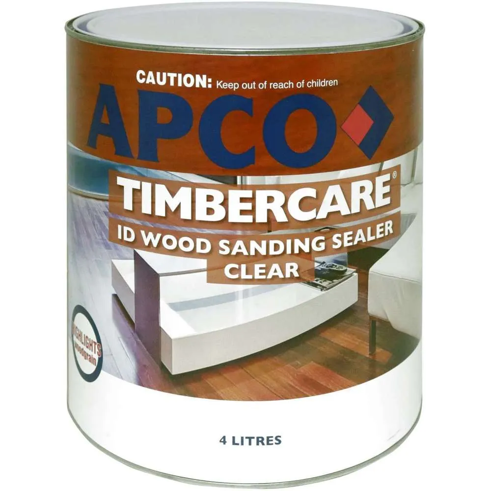 Apco Timbercare Instant Dry Sanding SealerClear Spray 4L