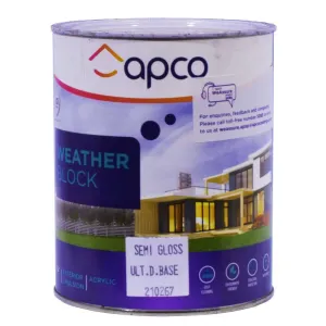 Apco Weatherblock Semi Gloss Acrylic Ultra Deep Base 1L