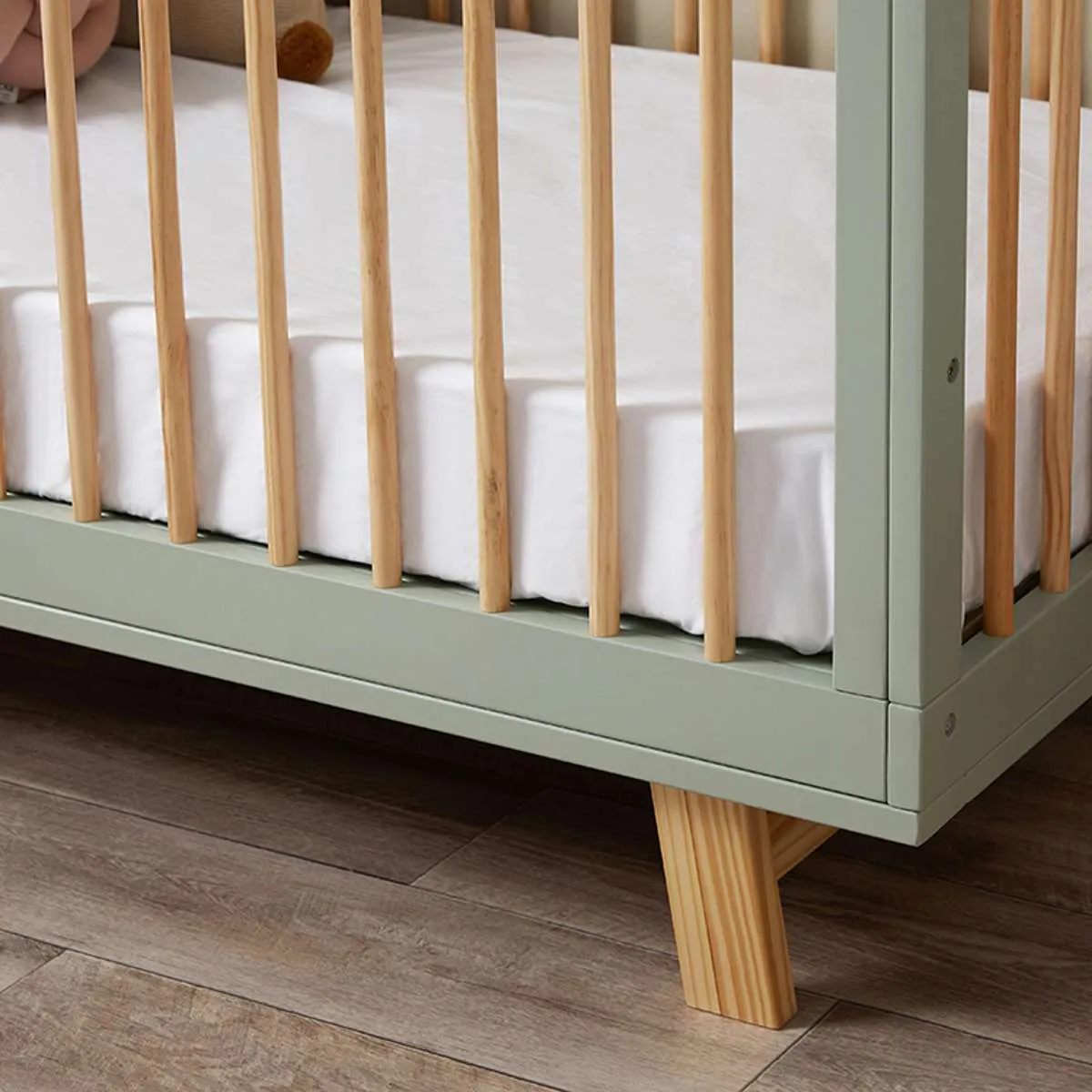 Aspen Classic Cot - Sage/Natural Mocka