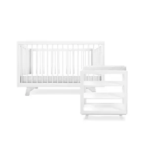 Aspen White Four Piece Nursery Set Mocka