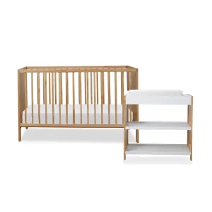 Aspiring Natural   White/Natural Four Piece Nursery Set Mocka