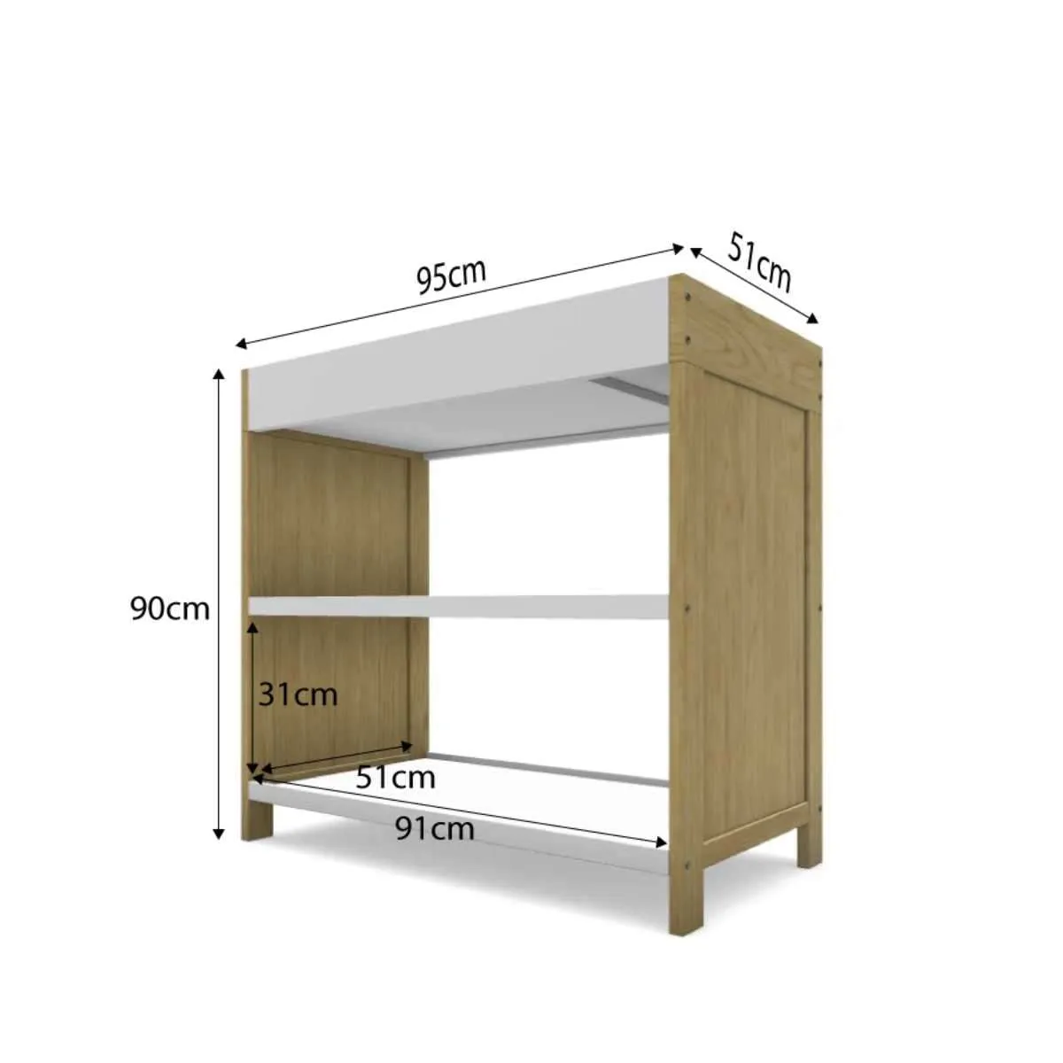 Aspiring Natural   White/Natural Four Piece Nursery Set Mocka