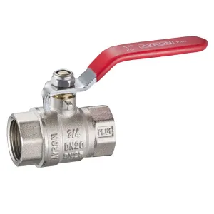 Ayron Ball Valve 1 1/2" Brass w/ CP Lever Arm