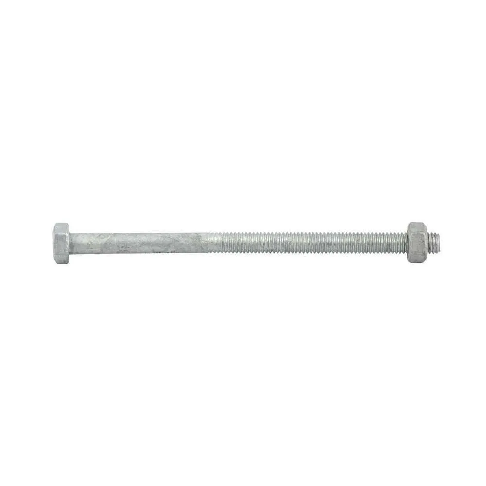 Bolt & Nut Galv Hex M6 x 100