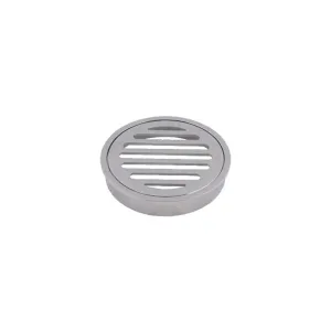 Brasshard Drop In Round Grate 100mm CP