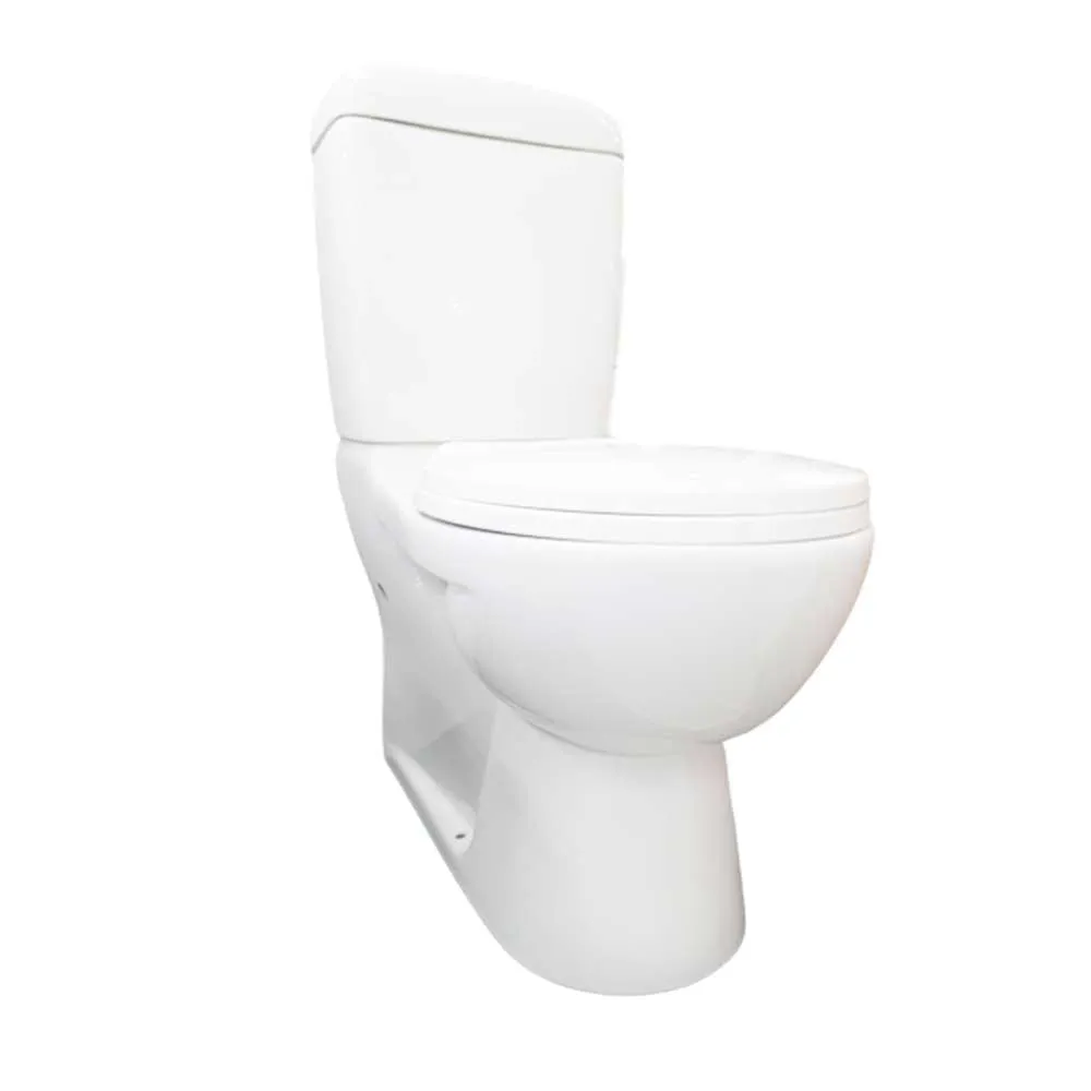 Claytan Opaque Closed Coupled Toilet Suite w/ Uni Connector-Set