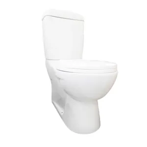Claytan Opaque Closed Coupled Toilet Suite w/ Uni Connector-Set