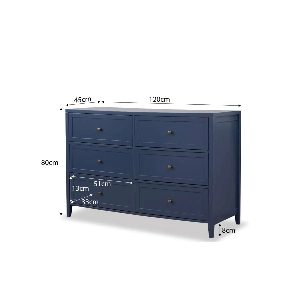 Cove Six Drawer - Midnight Bundle Mocka