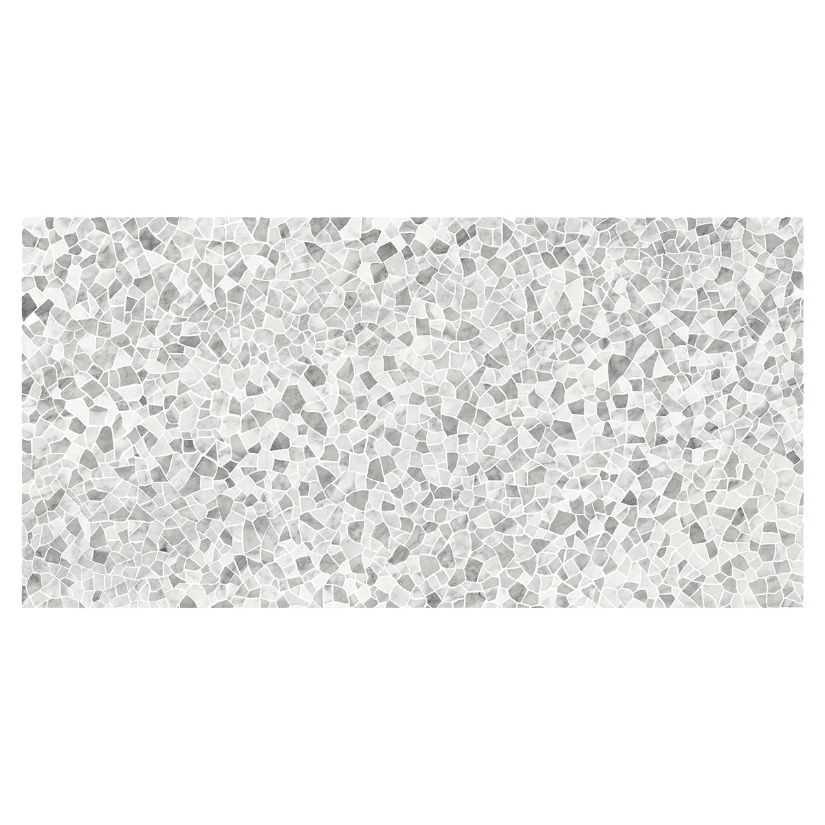 Deluxe Calacatta Cervaiole Terrazzo Effect Porcelain Tile 60x120cm Gloss