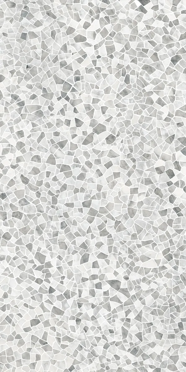 Deluxe Calacatta Cervaiole Terrazzo Effect Porcelain Tile 60x120cm Gloss