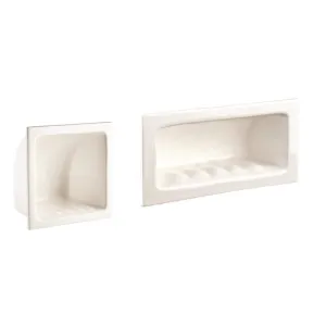 DTA Recessed Soap Holder 200 x 100 White