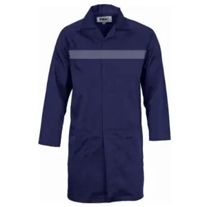 Dust Coat Navy Blue Poly Cotton Reflector (L) Size 38
