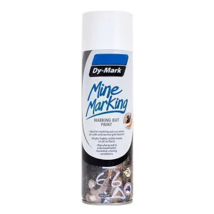 Dy-Mark Mine Marking Paint Horizontal White 350g