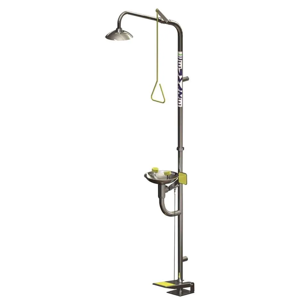 Enware Combination Eye & Face Shower S/S - Hand & Foot Operated