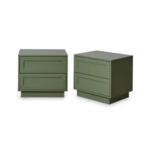 Eros Bedside Table - Sage Green Bundle Mocka