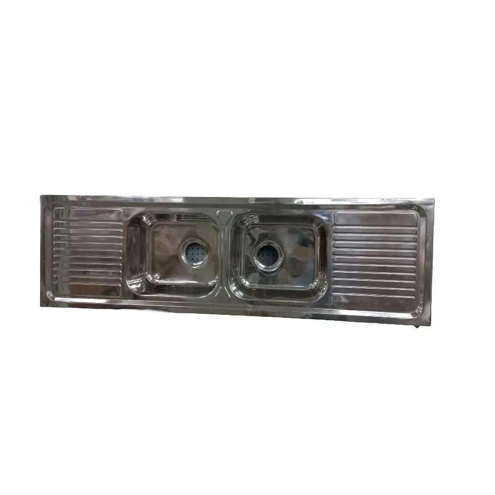 Evia Kitchen Sink Double Bowl 1524 x 457 x 160mm