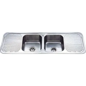 Evia Kitchen Sink Double Bowl 2S-Drainer (1380 x 480 x 170)