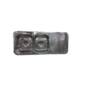 Evia Kitchen Sink Double Bowl R-Drainer (1180 x 480 x 170)