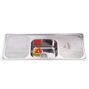 Evia Kitchen Sink Single Bowl 2S-Drainer (1180 x 480 x 170)