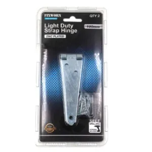 Fixworx Hinge Strap L/Duty ZP 4" (100mm) CD2n