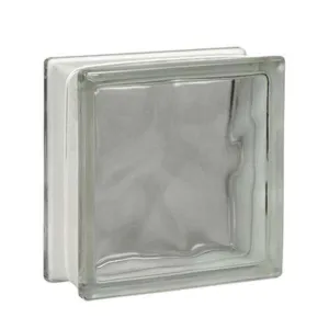 Glass Block 190 x 190 x 80mm(Sea Wave Clear)