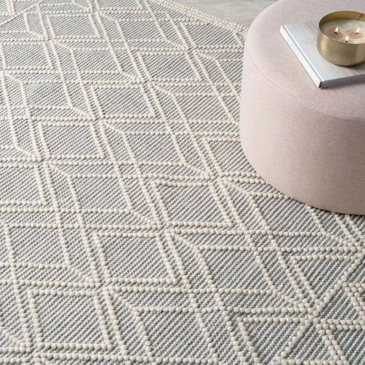 Greta Floor Rug - Natural/Grey - Medium Mocka