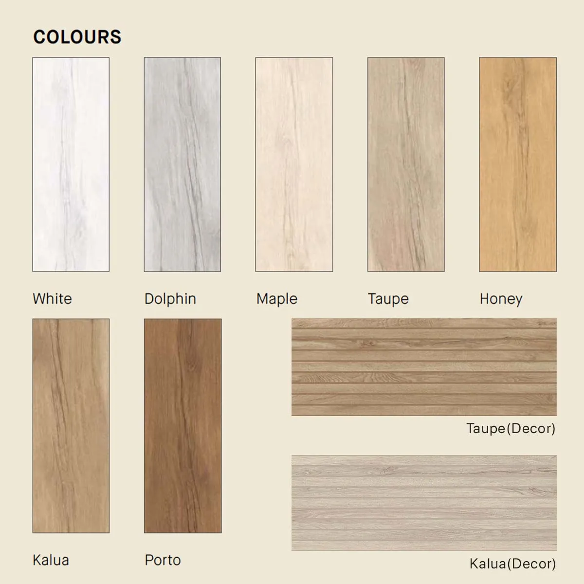Grow Dolphin Wood Effect Porcelain Tile 24x151cm Matte