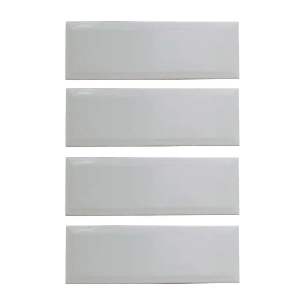 Hallsun Wall Tile 300x100 #B1300-B Ceramic White Gloss (40pc/1.2sqm Ctn)