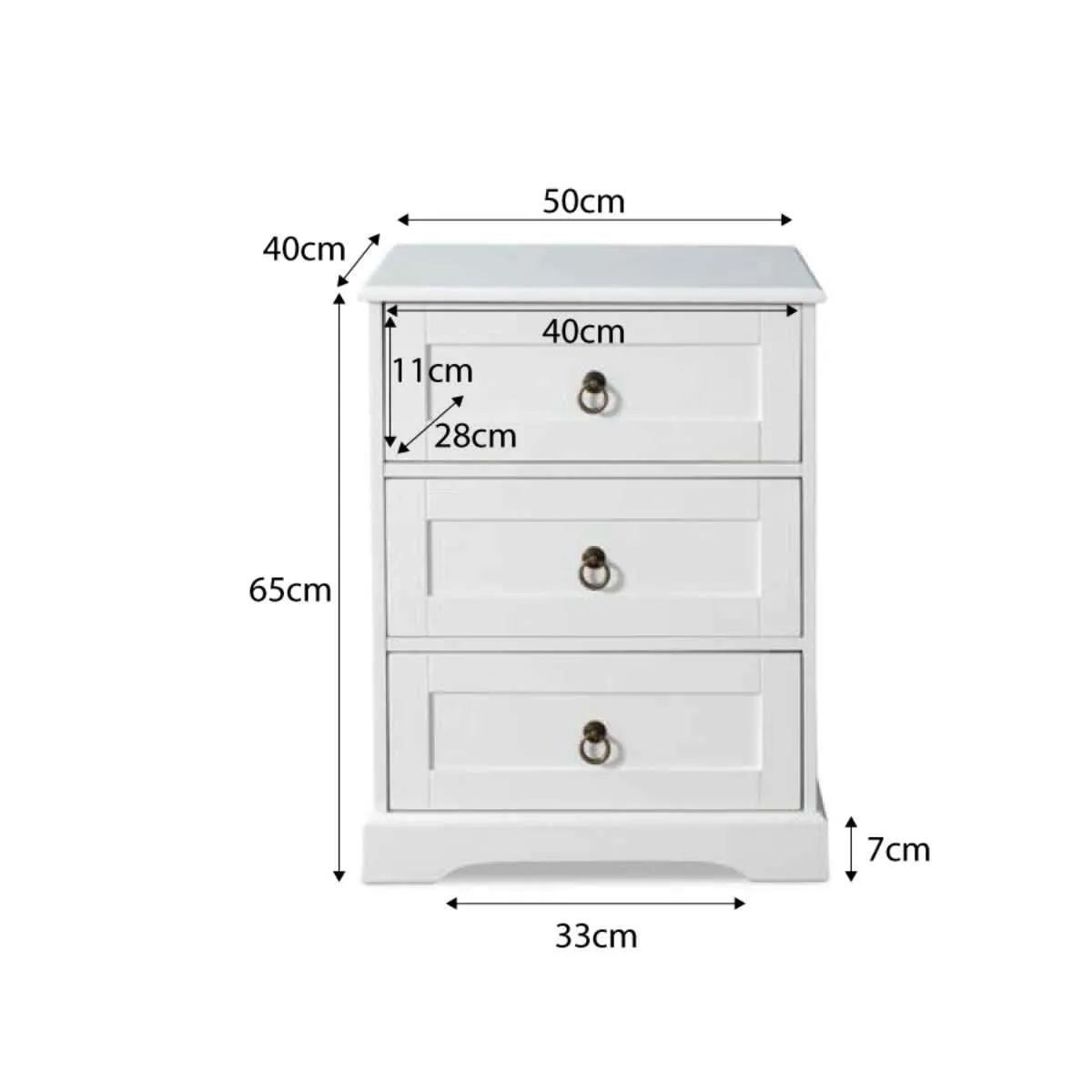 Hamptons Bedside Table Bundle Mocka