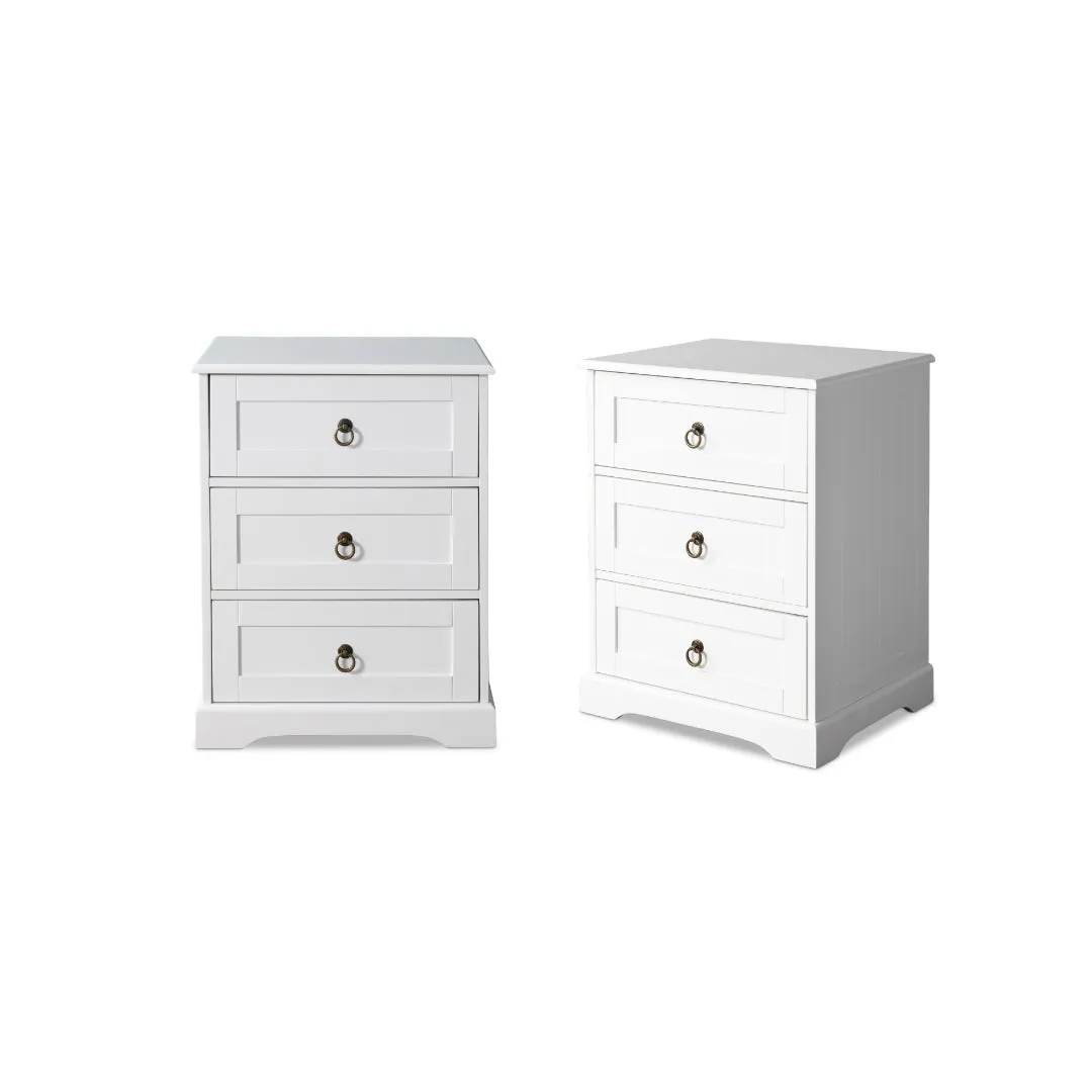 Hamptons Bedside Table Bundle Mocka