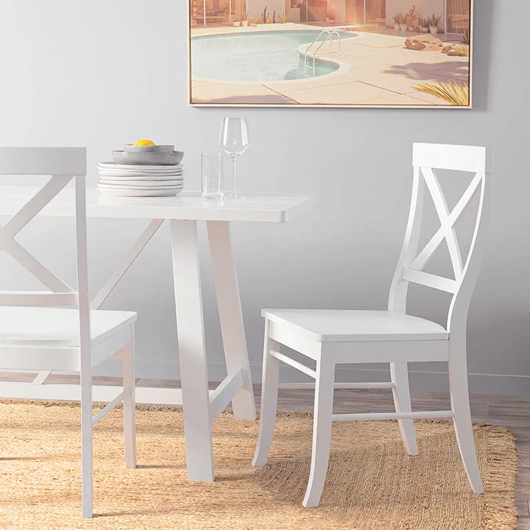 Hamptons Dining Chair - White Mocka