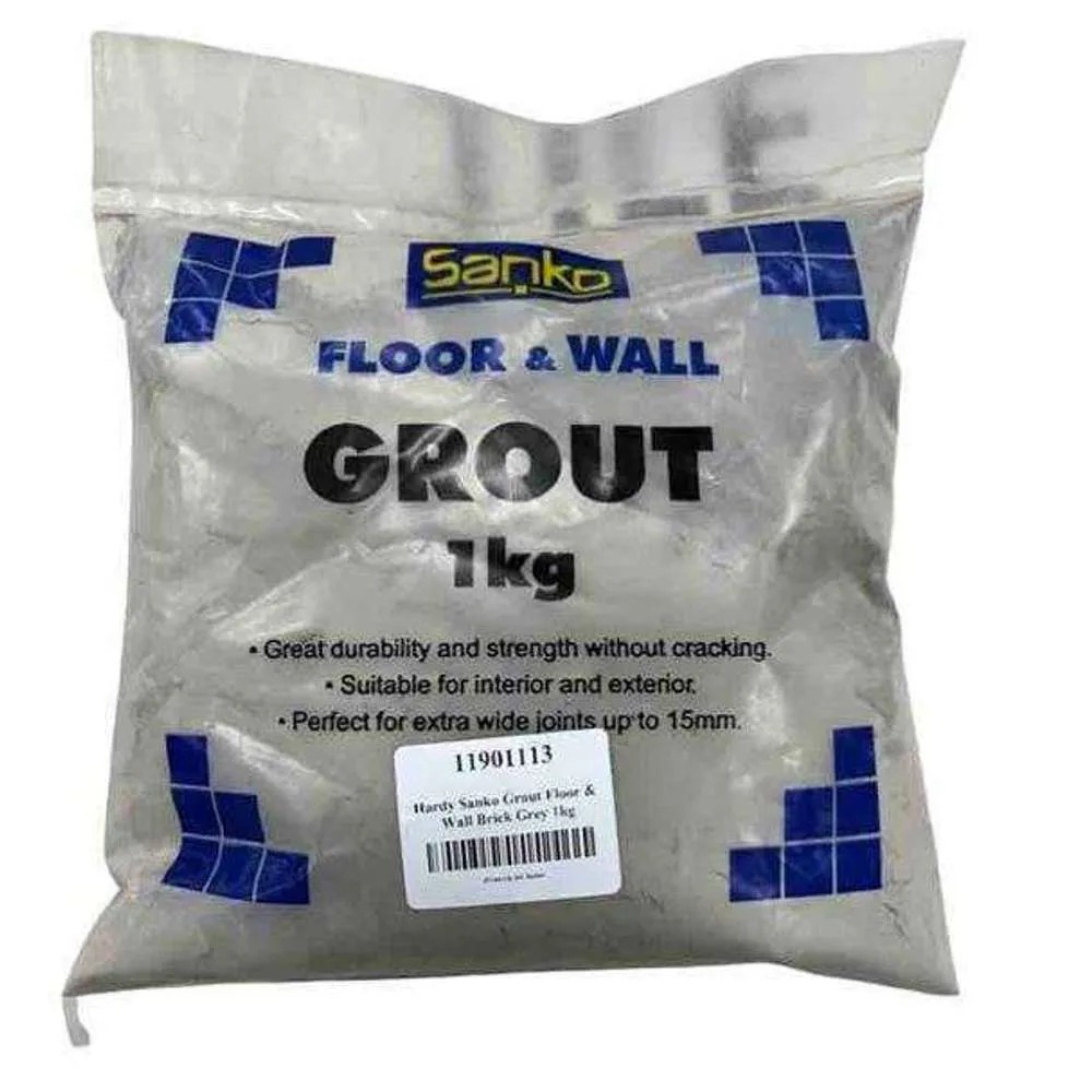 Hardy Sanko Grout Floor & Wall Brick Grey 1kg