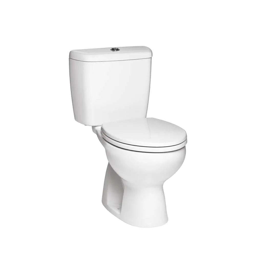 Inox Delta Toilet Suite S-Trap White 220mm