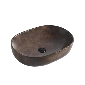 Inox Marb Basin Oval 590 Brown