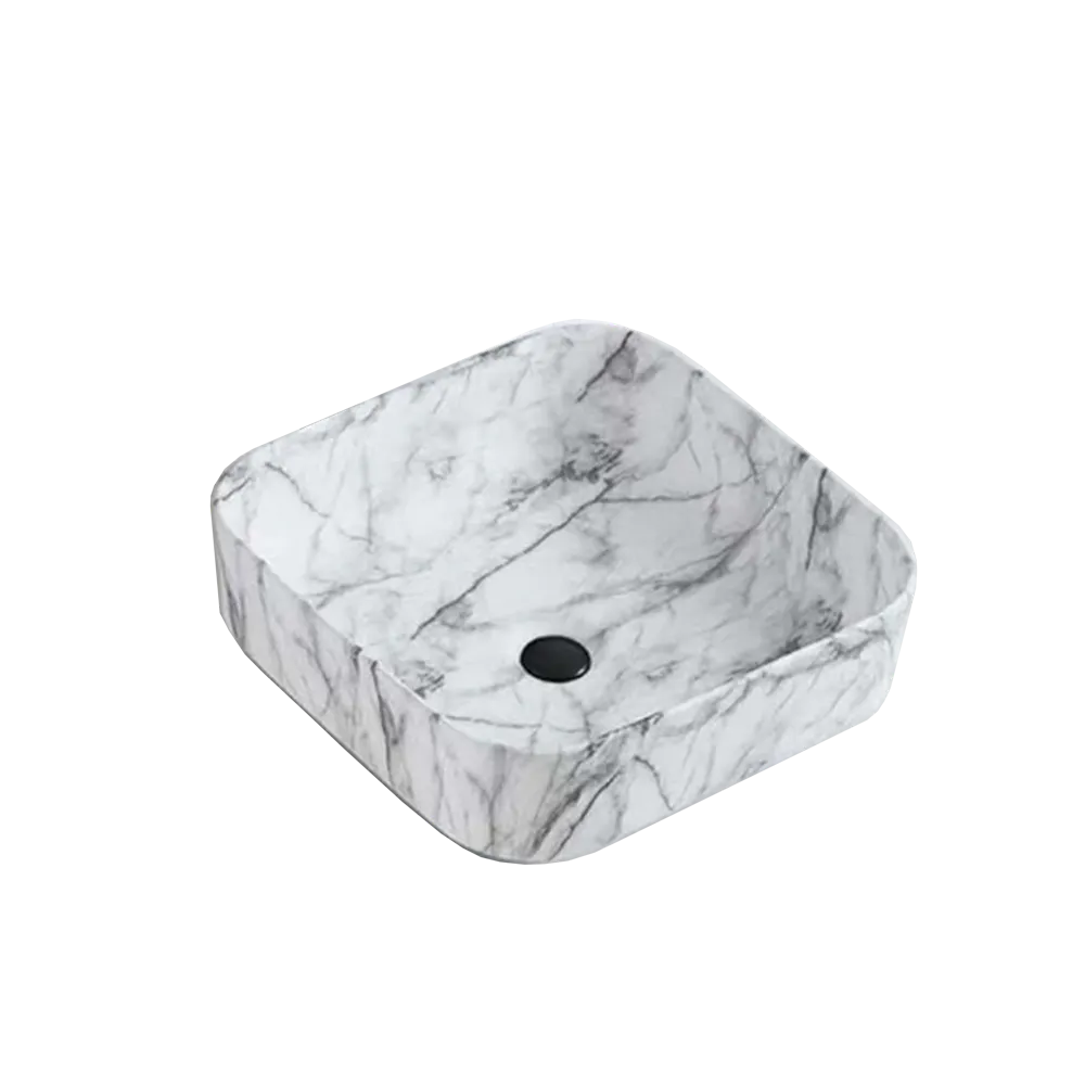 Inox Marb Basin SQ 395 White
