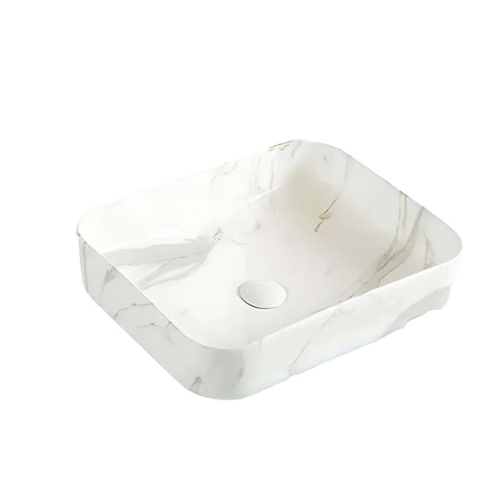 Inox Marb Basin SQ 500 White
