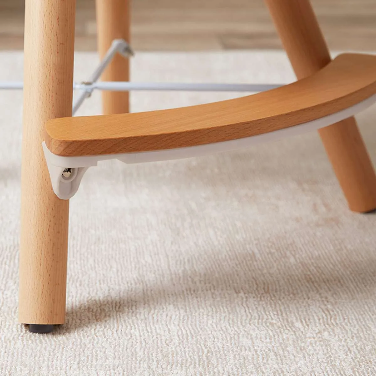 Jenson Natural Highchair - Sage Green Mocka