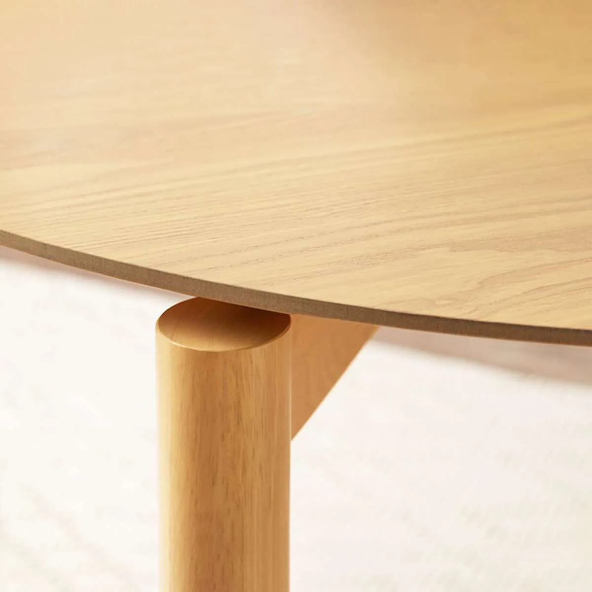 Leon 4 Seater Dining Table - Natural Mocka