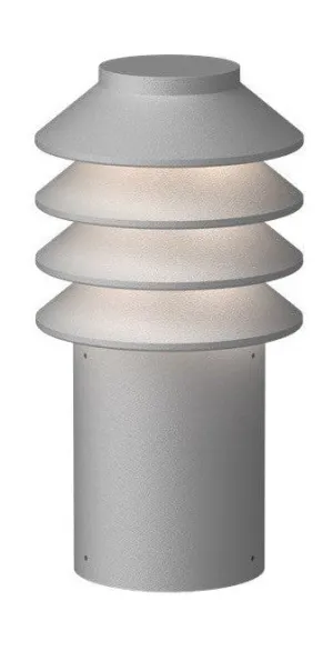 Louis Poulsen Bysted Garden Bollard Led 2700 K 14 W Base Without Adaptor Short, Aluminium